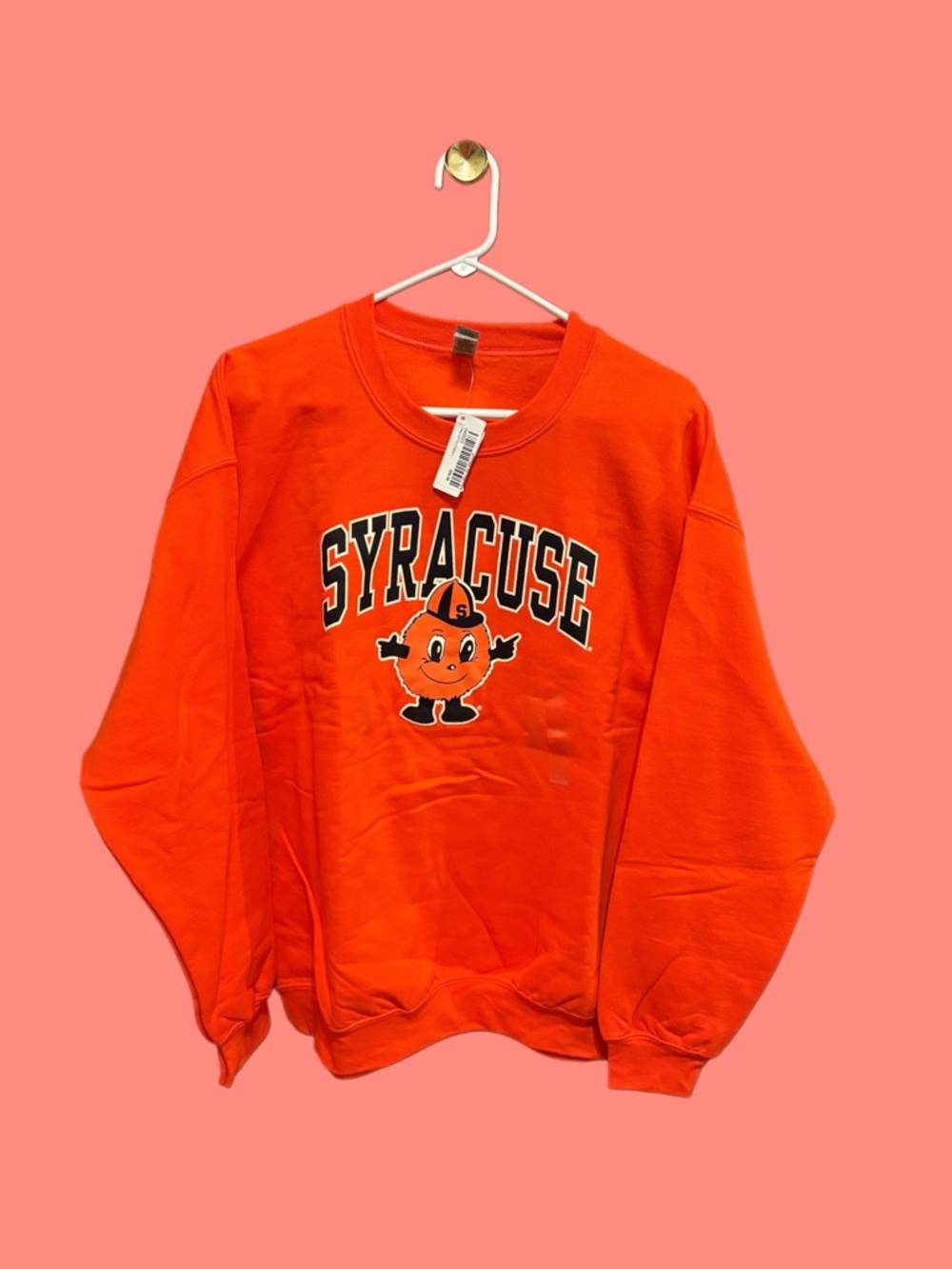 Gildan Orange Syracuse Graphic Crewneck Sweatshirt
